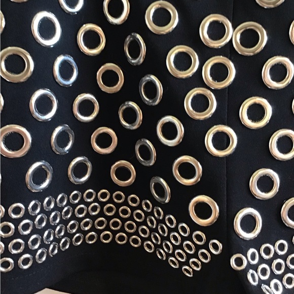 NWT BLACK SHORTS WITH SILVER Embellishments - Picture 3 of 7